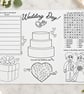 Wedding Kids Activity Placemats A3 - Set of 5 Children's Activity Sheets - Image 1