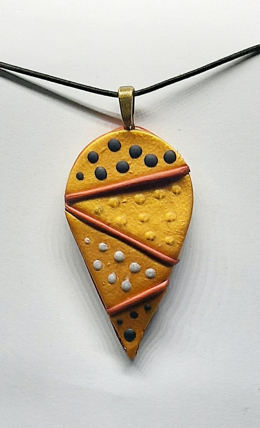 Polymer clay pendant 