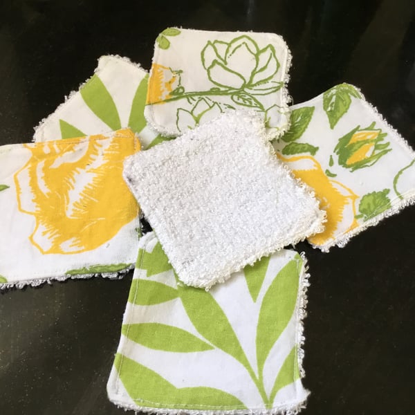 make up remover pads. Handmade make up pads. pack of 6. Reusable pads Ref 134