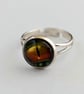 Lizard eye ring - green orange yellow - Image 2