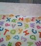 Colourful Alphabet Burp Cloth - Image 3