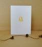 Free Postage - Gold Leaf Bell Card - Image 1