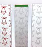 3 jingle bell christmas laminated reading bookmarks, giftset, christmas gift