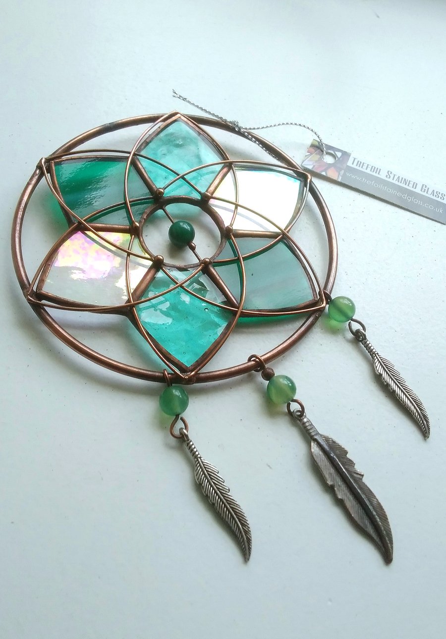 Stained Glass Mandala Dream Catcher
