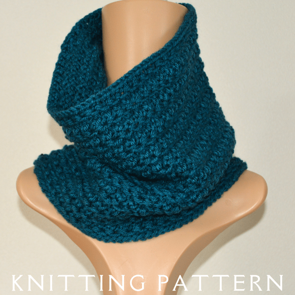 The Furrow Cowl Knitting Pattern PDF Version By Email