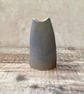 Handmade small grey cat vase - Image 4