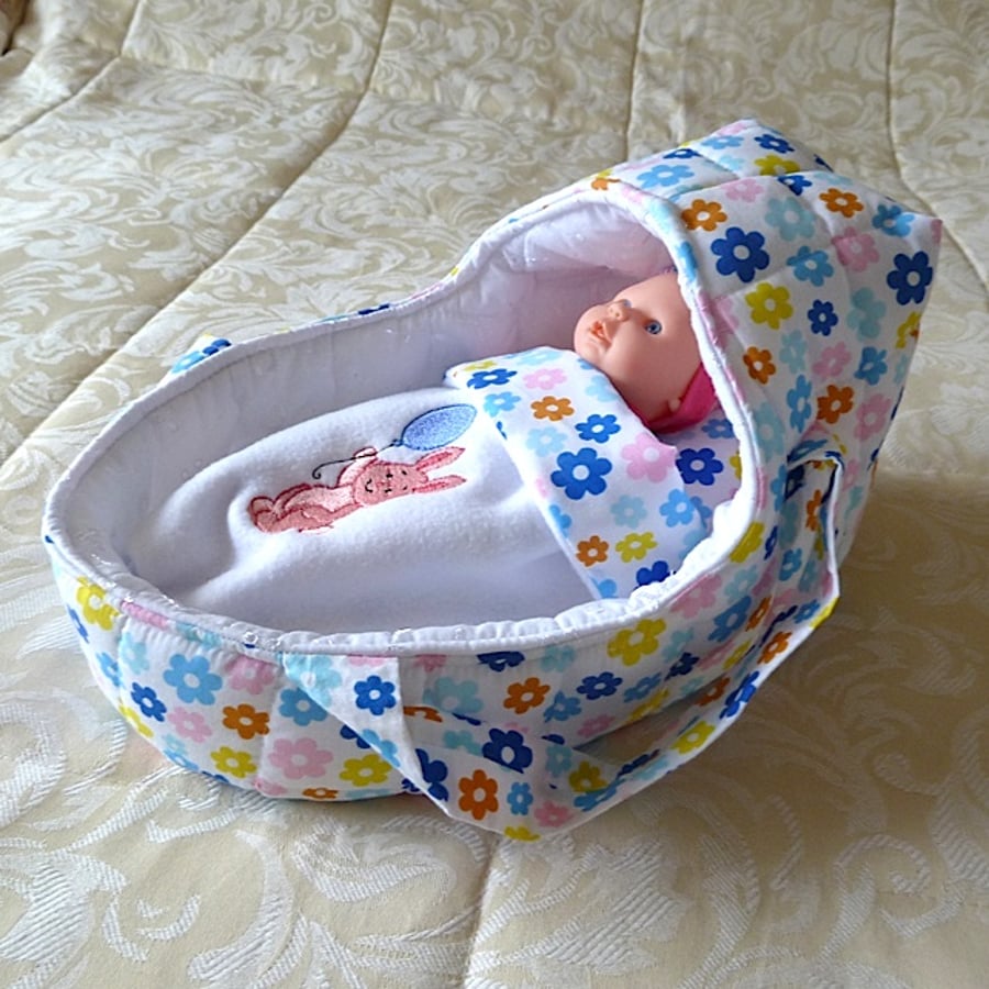 Small Doll's Carrycot reserved for Maureen 