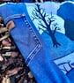 Scenic appliqué denim tote bag - Upcycled wranglers  - Image 3