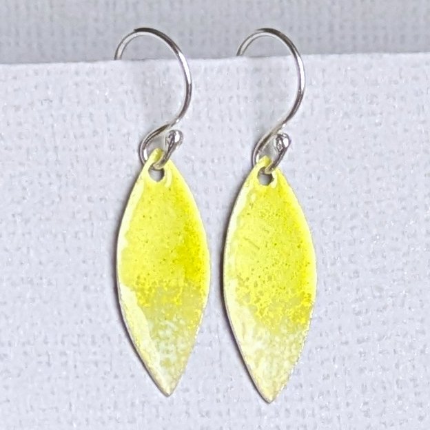 Vibrant and colourful enamel earrings