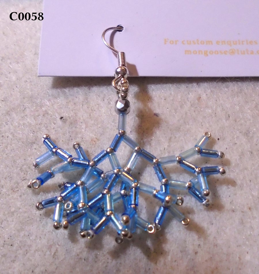 Fractal-style earrings (customisable)