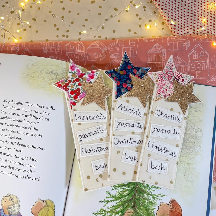 Custom Stars Bookmark - Custom with Name -