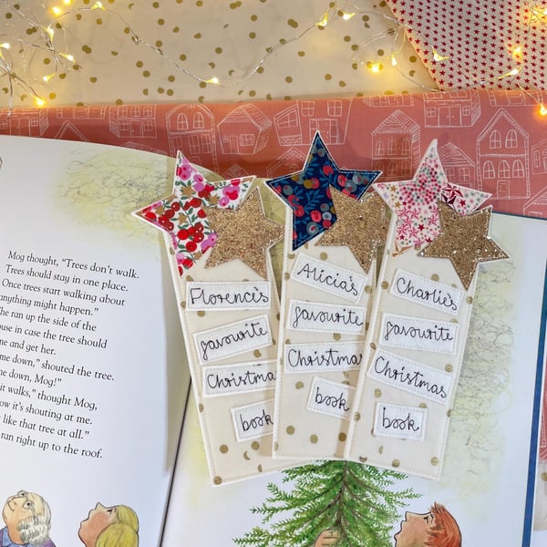 Custom Stars Bookmark - Custom with Name -