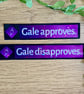 Gale Approves Disapproves Sticker Set - Holographic Vinyl RPG Decals