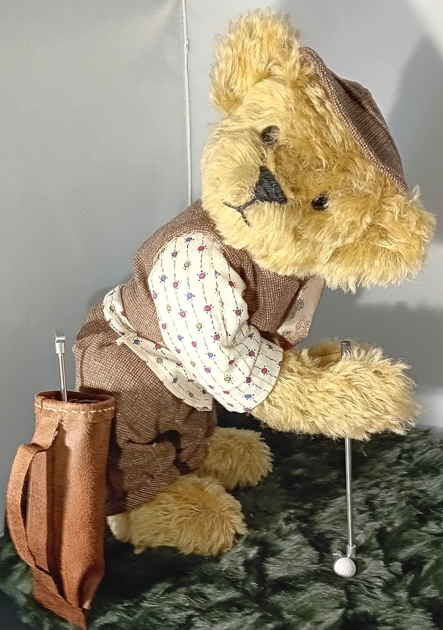 Golfing Teddy Bear