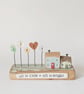 Little Wooden Houses with Festive Garden 'All is Calm All is Bright' - Image 3