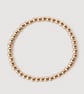 Matte Gold Hematite Stretch Bracelet - Minimalist Jewellery 