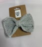 Silver Sparkle Hair Bow - Image 2