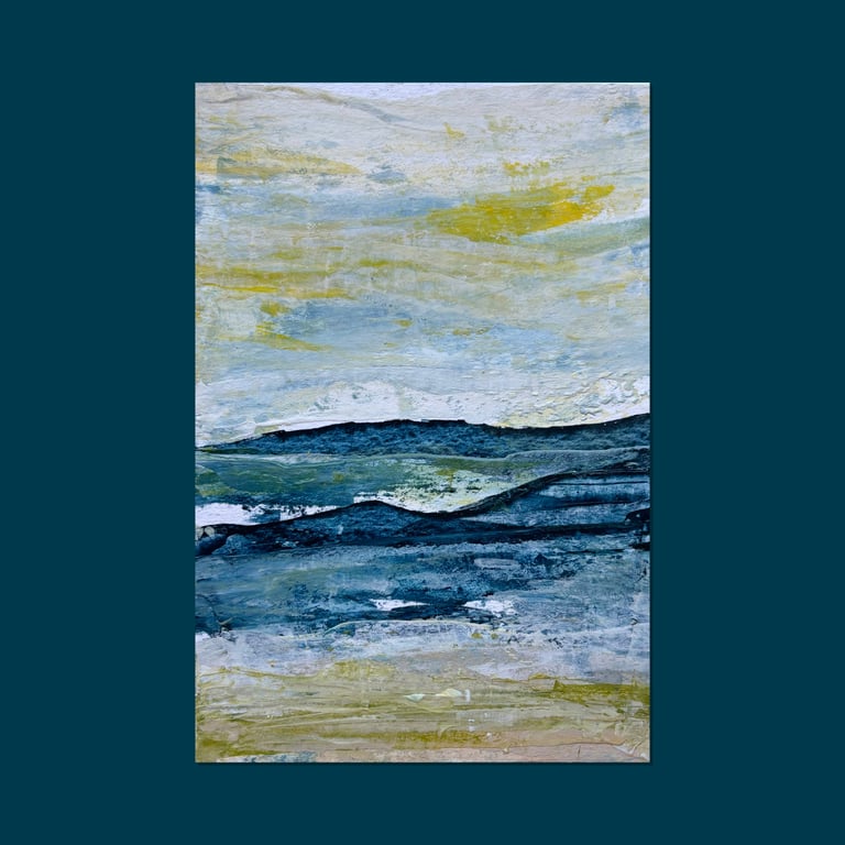 Original Seascape Painting - Beach Days 3 - Affordable Art Collection