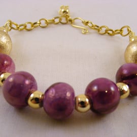 Pink Ceramic Bracelet