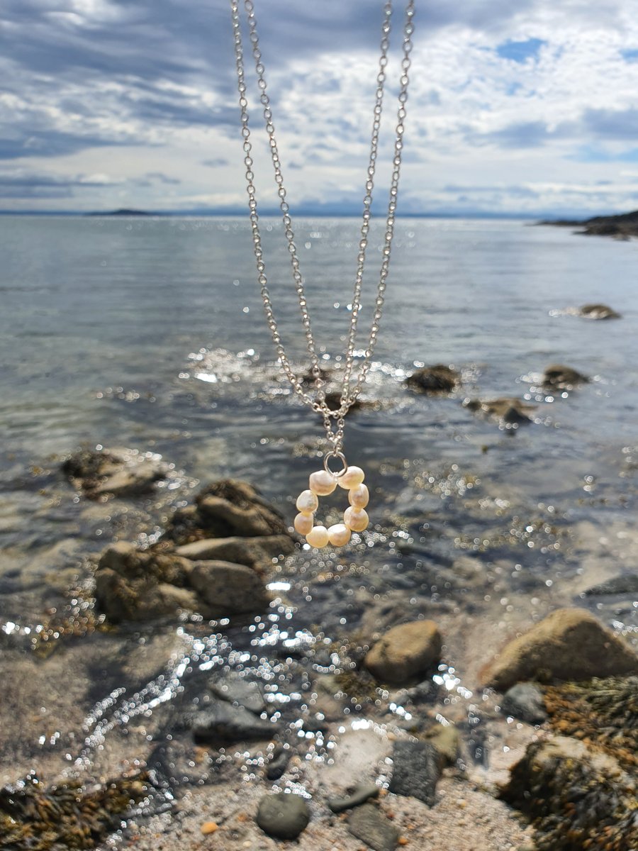 Fresh Water Pearl Pendant Silver Necklace