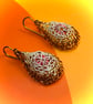 Teardrop drop earrings - Image 3