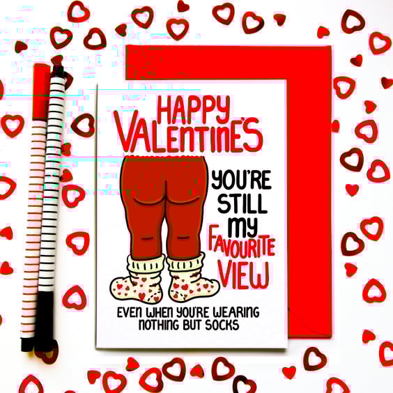 Funny Valentine’s Card for Partner – Favourite View