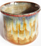 Blue and Brown Glazed Mug - Hand Thrown Stoneware Ceramic Mug  - Image 3