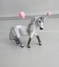 Custom Pony Cake Topper With Party Hat & Balloon