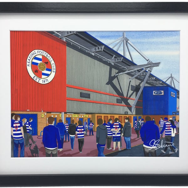 Reading F.C, Select Car Leasing Stadium. High Quality Framed Art Print