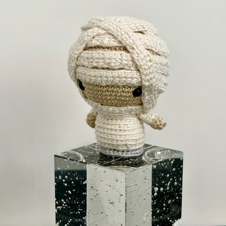 Hand crocheted Mummy