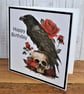 C4756    Gothic Raven Birthday Card - Image 3