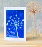SALE - Pack of 4 Christmas cards from Cyanotype images, Shop early 2024 - Image 5