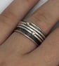 Orbit Spinner Ring, silver and gold spinner ring, celestial ring, planets ring,  - Image 3
