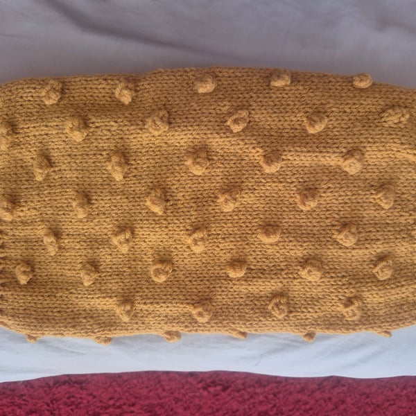 Hand knitted dog coat
