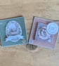 Set of 2 Handmade Woodland Animal Decoupage Greeting Cards - Squirrels & Owl
