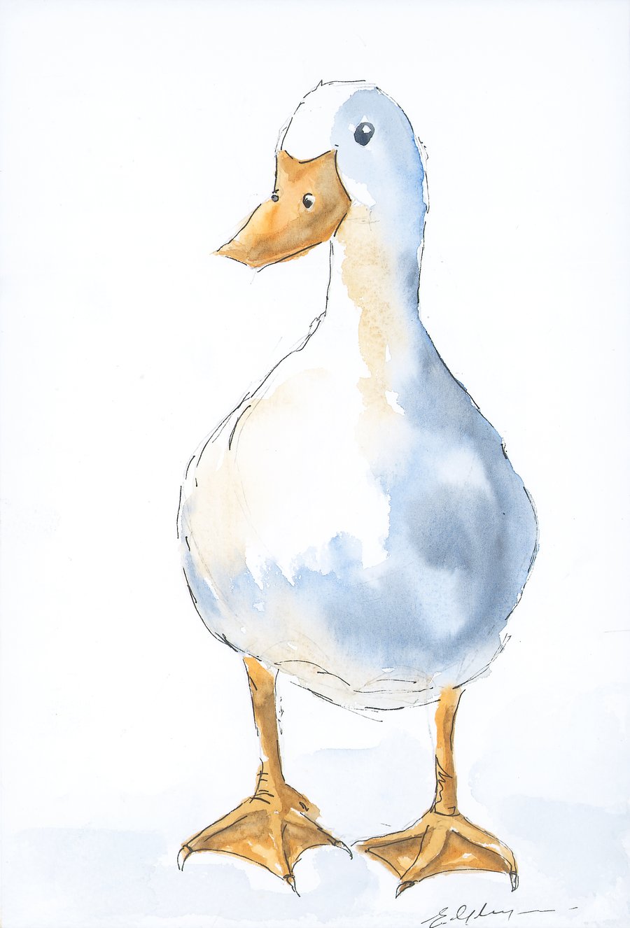 Mabel The Duck Greeting Card