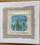 Sunflowers, hand embroidered keepsake card - Image 5