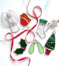 Stained Glass Christmas Decoration - Mistletoe - Image 3