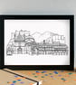 Naples Skyline Art Print - Image 3