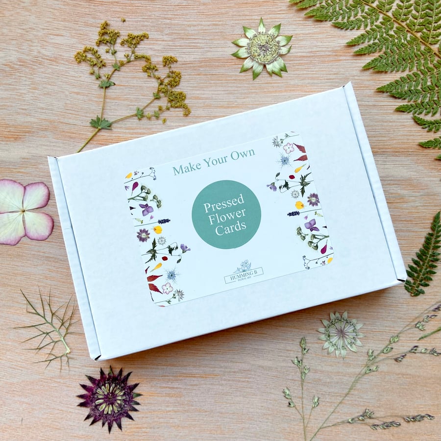 Make Your Own Pressed Flower Cards Kit Folksy