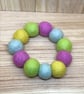  Felt Ball Bracelet. (437) - Image 1