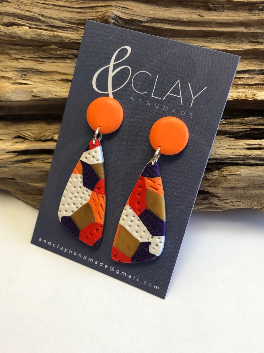 Bold & Colourful Drop Earrings
