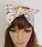 Retro style cotton head scarf self tie headband women bandanna - Image 1