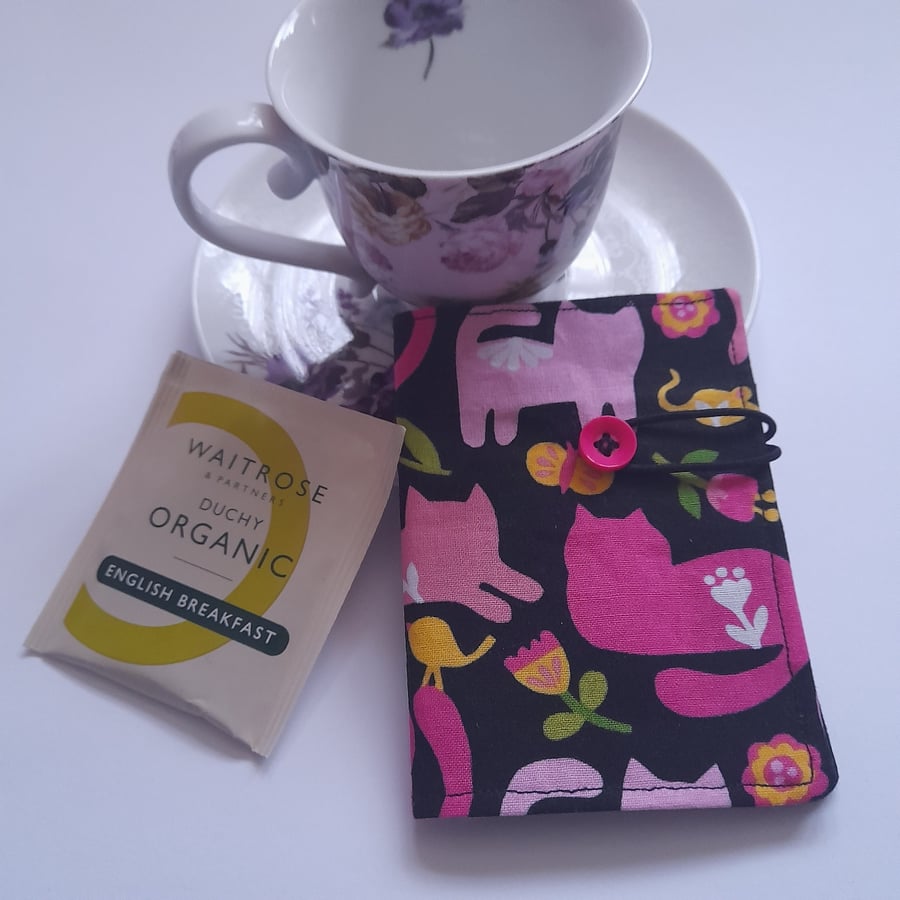 Cat Tea wallet, Travel tea wallet, Teabag holder