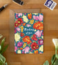Thinking of You Tulip Card – Hand-Drawn Design, Blank Inside with Kraft Envelope - Image 1