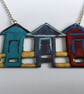 Hand Enamelled Wells-next-the-Sea Beach Huts - Image 2