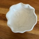 Handmade White cow parsley trinket dish