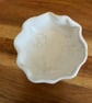 Handmade White cow parsley trinket dish