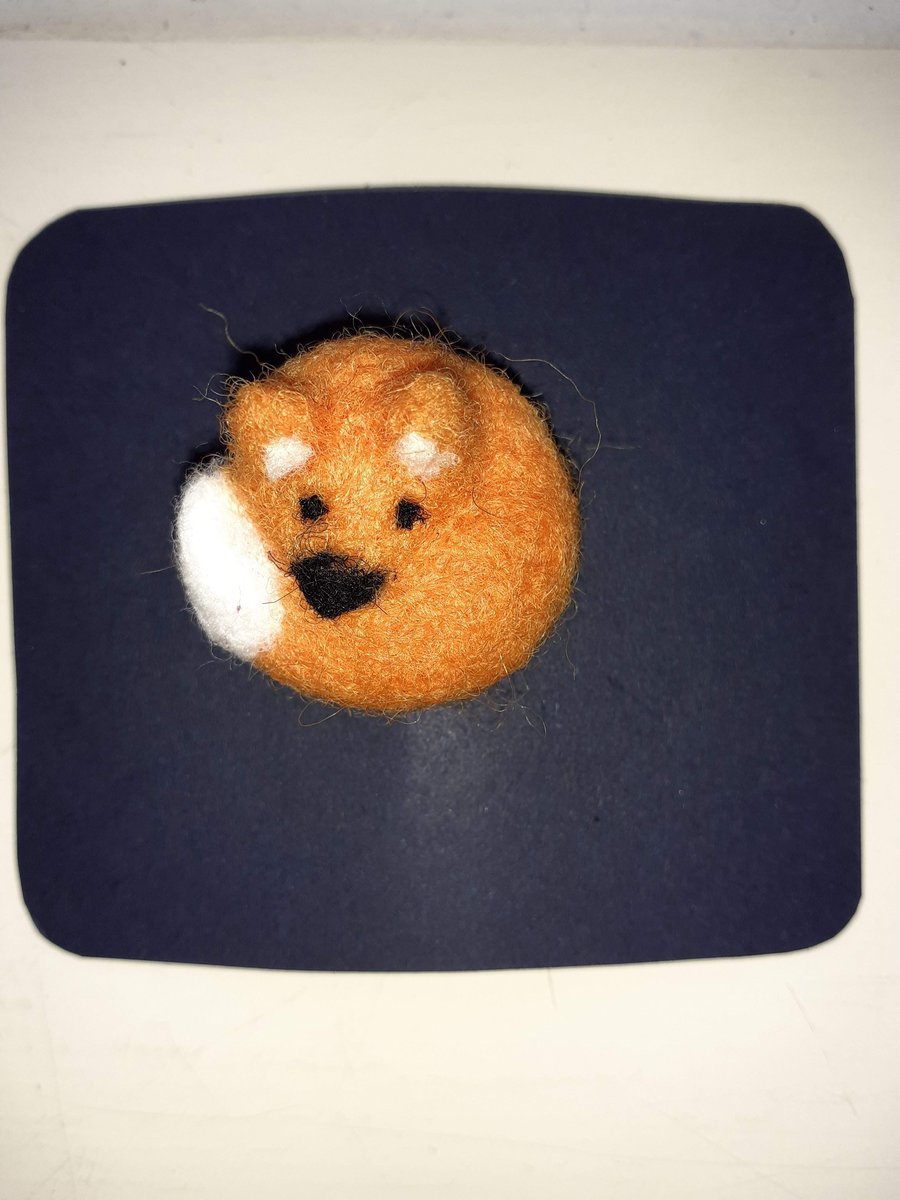 Needle Felted Fox Brooch