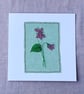 Embroidered Violet General Greeting Card - Image 2